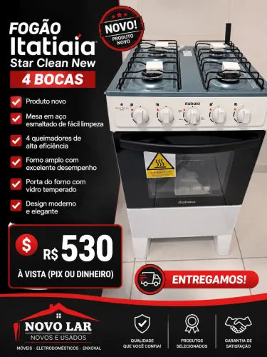 Fogão Itatiaia Star Clean New
