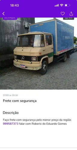 Frete e mudanças 