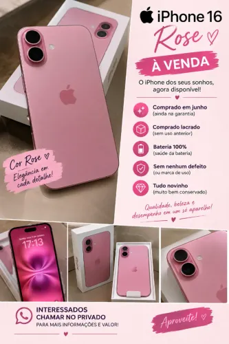 iPhone 16 rosa