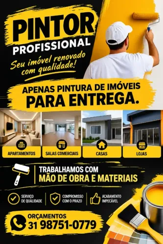 Pintor (Pintura de imóveis para entrega)