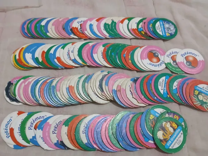 Lote 160 tazos pokemon