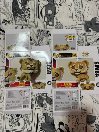 Kit Funko Pop O Rei Leão Simba #547 + Scar #548 | Original