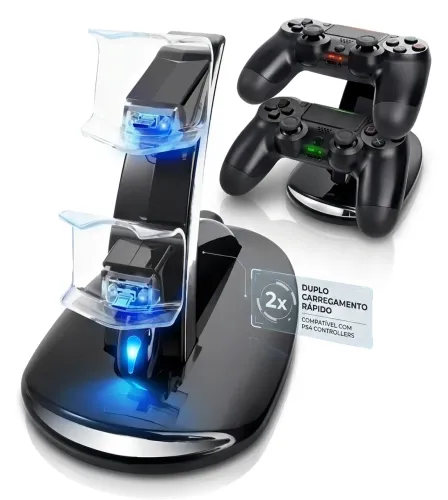 Base carregador para controle de ps4 vertical
