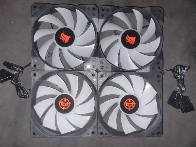 4 ventoinhas 120mm rainbow