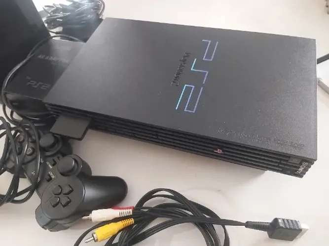 Ps2  FAT+controle + HD  externo 1TB + Memory Card  funciona normal