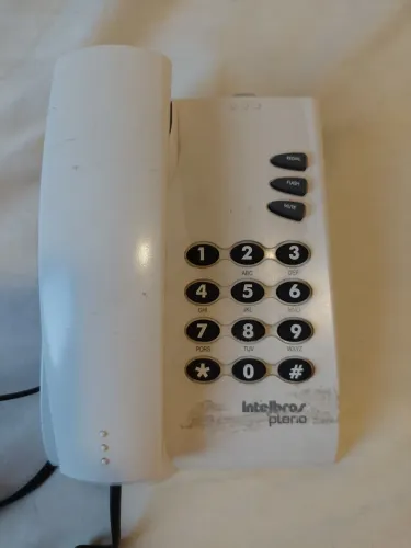 Telefone Intelbras branco