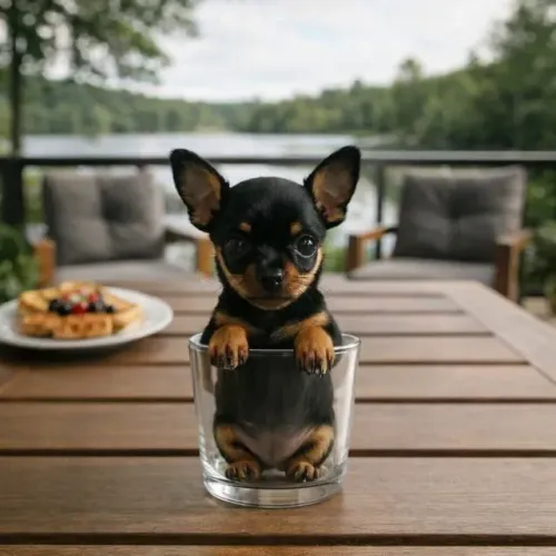 Pinscher /Pedigree /Micro chip/Linhagem miniatura 0