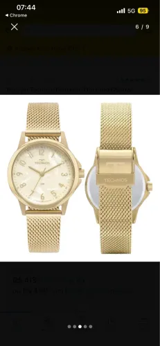 Relógio Technos Dourado