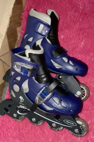 Patins Infantil Fênix Ajustável (Tam 30 ao 33) Azul - No Estado