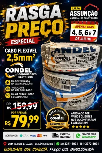 CABO FLEXIVEL 2,5 100 METROS