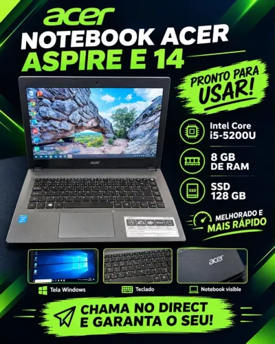 Notebooks acer 128 ssd 8 ram