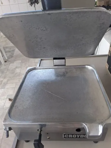 Chapa de lanche de alumínio e inox