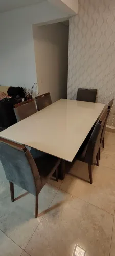 Mesa 1,80 x 1,00 com 6 cadeiras