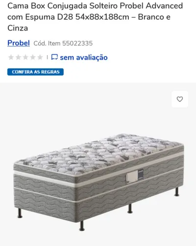 Duas camas box solteiro nova