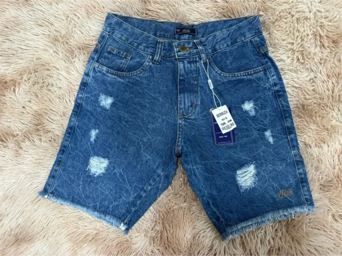 Bermuda jeans jogador linha Premium