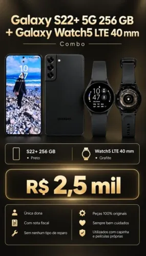 Celular Samsung s22+Watch5 lite
