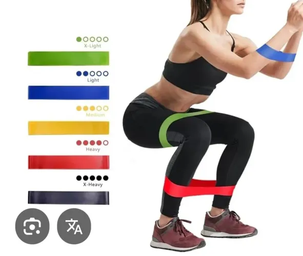 Kit com 5 faixas elásticas