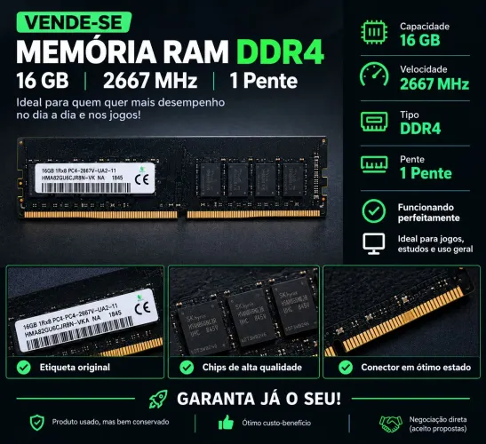VENDO OU TROCO MEMORIA RAM !!