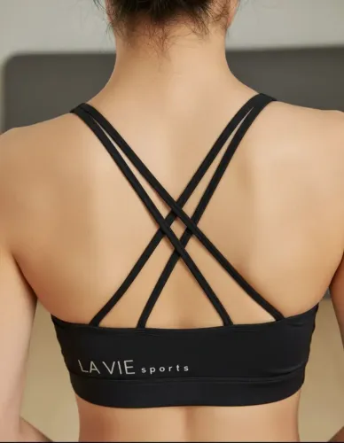 Top Preto Lavie sports com compressão e bojo. M