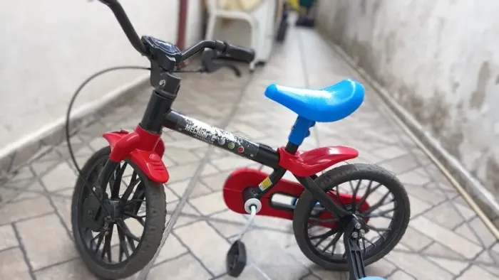 Bicicleta Infantil Nathor Aro 12 Mechanic Menino Com Rodinha
