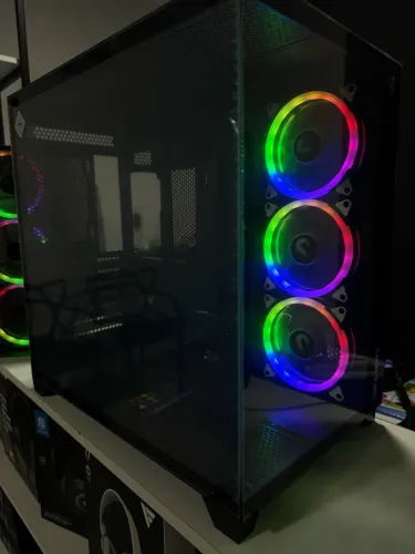 Gabinete Zeus v3, Atx, com 3 fans ARGB controladora e controle