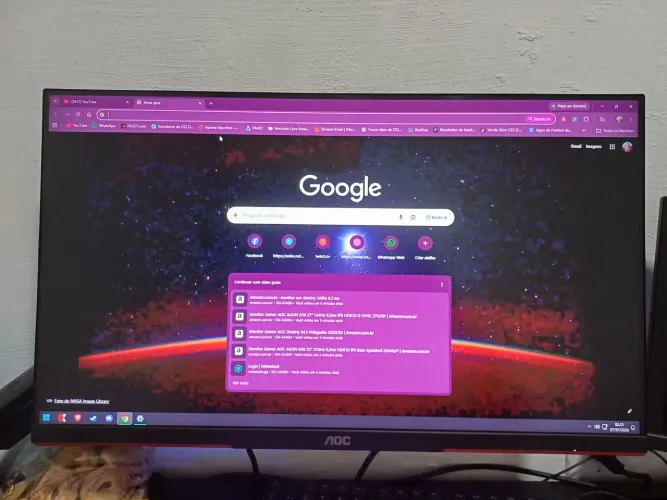 Monitor Gamer AOC Destiny 24,5 Polegadas 25G3ZM