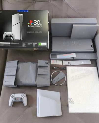 Ps5 edição limitada 30 anos nunca usado um controle extra