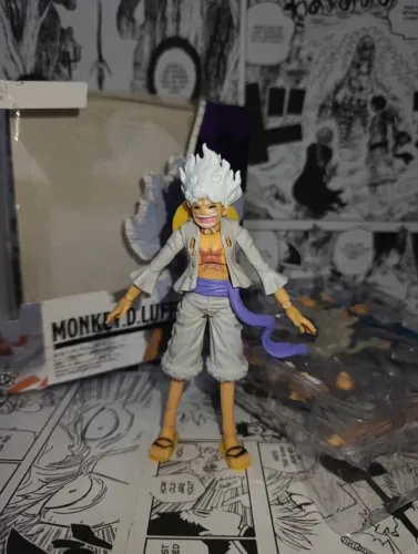 Figure Luffy Gear 5 Articulado (One Piece / Nika)