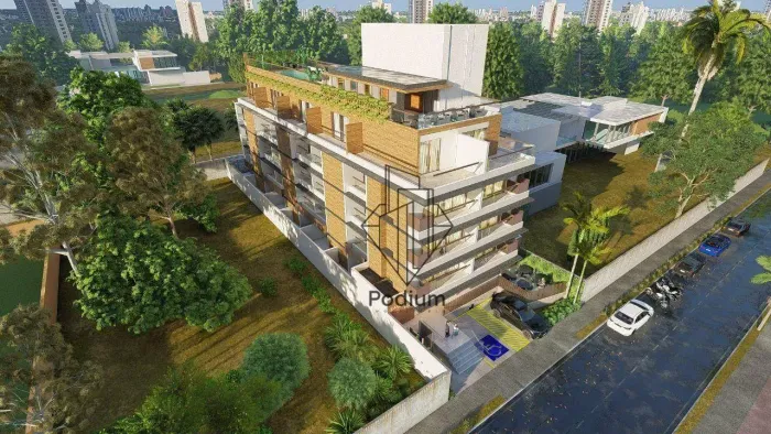Flats na Cobertura com área privativa e vista mar a beira mar da praia de Cabo Branco - CO