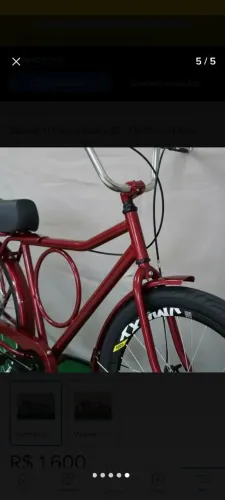 "Bicicleta Barra Circular Aro 26 Urbana - Estilo Retrô com Aros Vmaxx e Freio a Disco"
