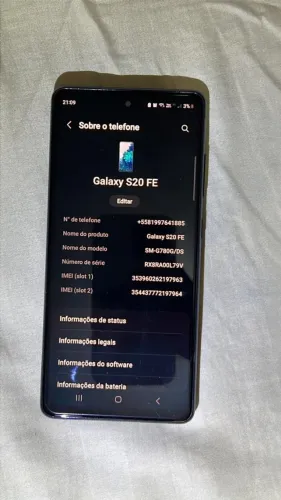Samsung galax s20 fe