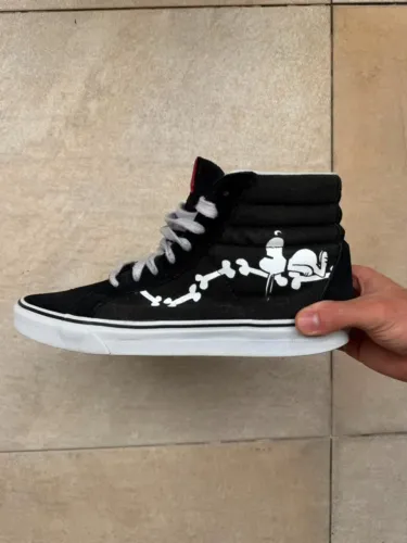 Tênis Vans Sk8-Hi Peanuts Snoopy Bones Edição Especial - Tam 41
