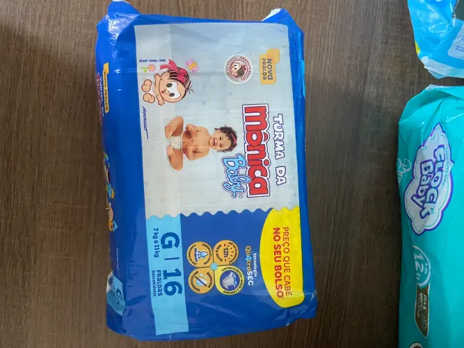 Fralda Turma da Mônica Baby G 16 Unidades - Nova e Lacrada