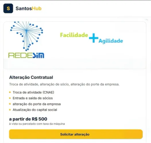 Alteração contratual 