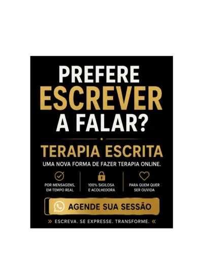 TERAPIA ONLINE POR VIDEOCHAMADA OU MENSAGENS ESCRITAS