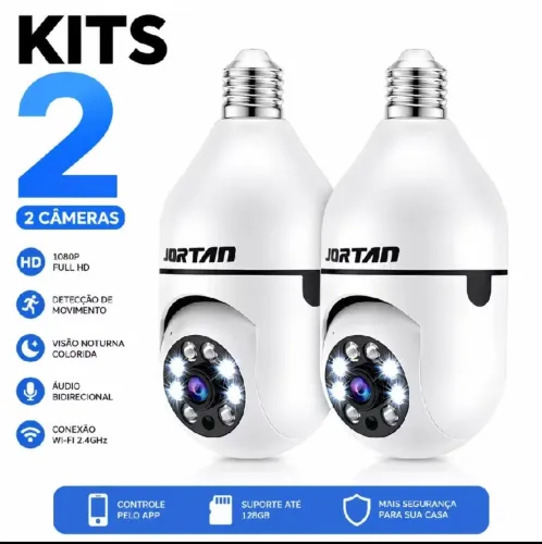 Kit 2 Câmeras Jortan Yoosee Novas na Caixa