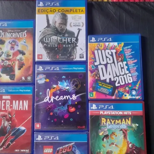 Spider Man, Just Dance, Days Gone, Dying Light e muito mais