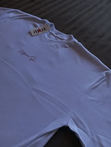 Camiseta Nike Jordan Branca Oversized Assinatura - Tam GG