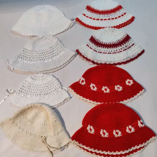 Chapéu de crochê infantil