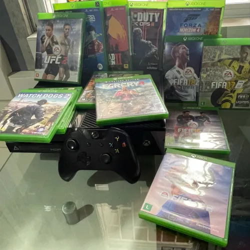 Xbox One + Kinect + Controle + Fone - Com Defeito