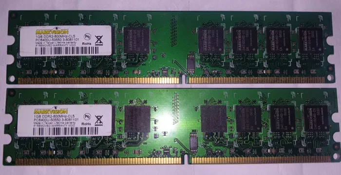 MEMÓRIA RAM DDR2 2X1GB