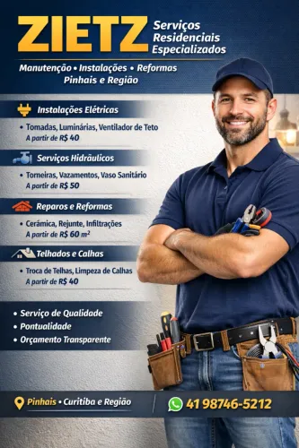 ? ZIETZ - Serviços Residenciais Especializados Manutenção, Instalações e Reformas em Pinh