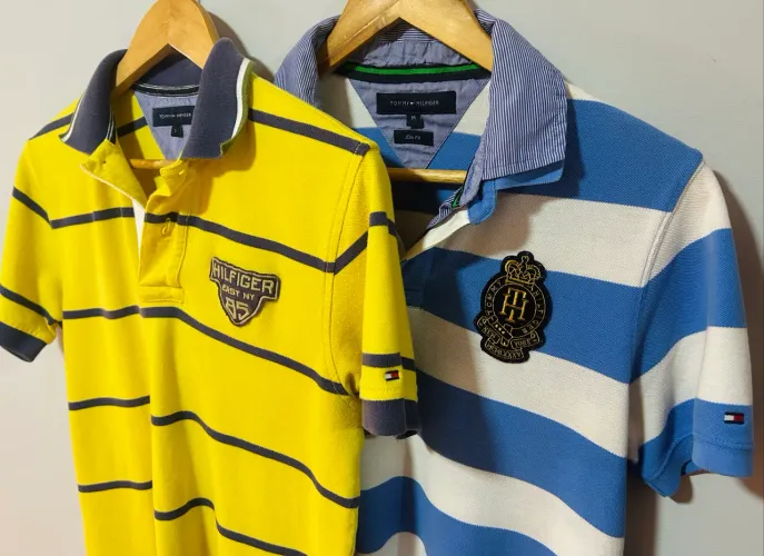 Kit 2 camisa polo tommy hilfiger original 