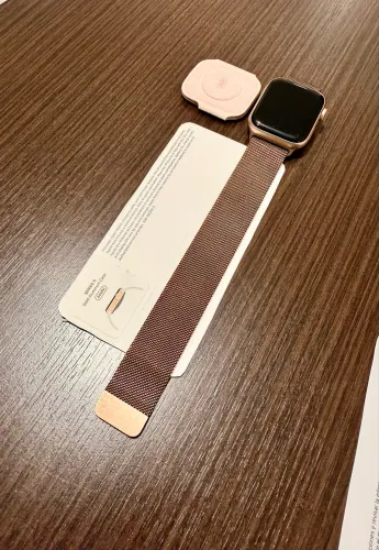 Apple Watch 5 Gold - Milanese pulseira - 44mm