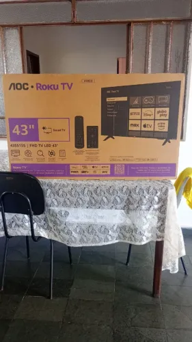 ? TV AOC Roku 43" Full HD - NOVA NA CAIXA