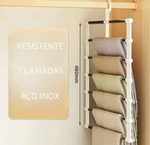 Cabide com divisórias novinho