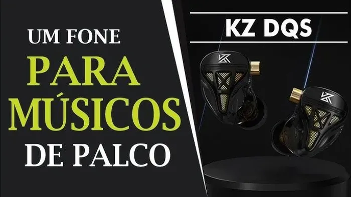 Kz dqs metal com microfone.