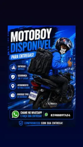 Motoboy disponível