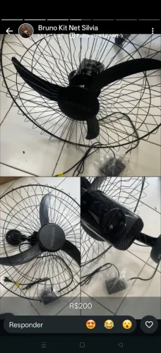 Ventilador de parede 60 cm bivolt