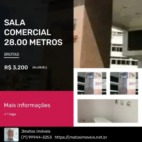 Alugo uma sala com 28m² no Edificio Ferndez Plazza na Avenida ACM